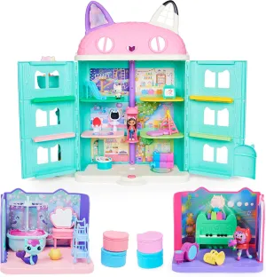 Gabby's Dollhouse Purrfect Dollhouse & Dollhouse Accessories Playset Bundle
