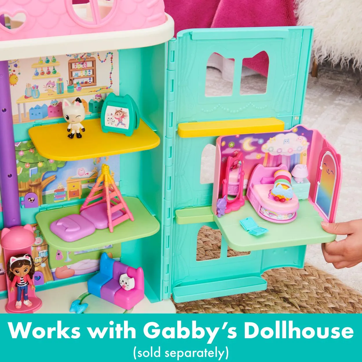 Gabby's Dollhouse Sweet Dreams Bedroom Playset