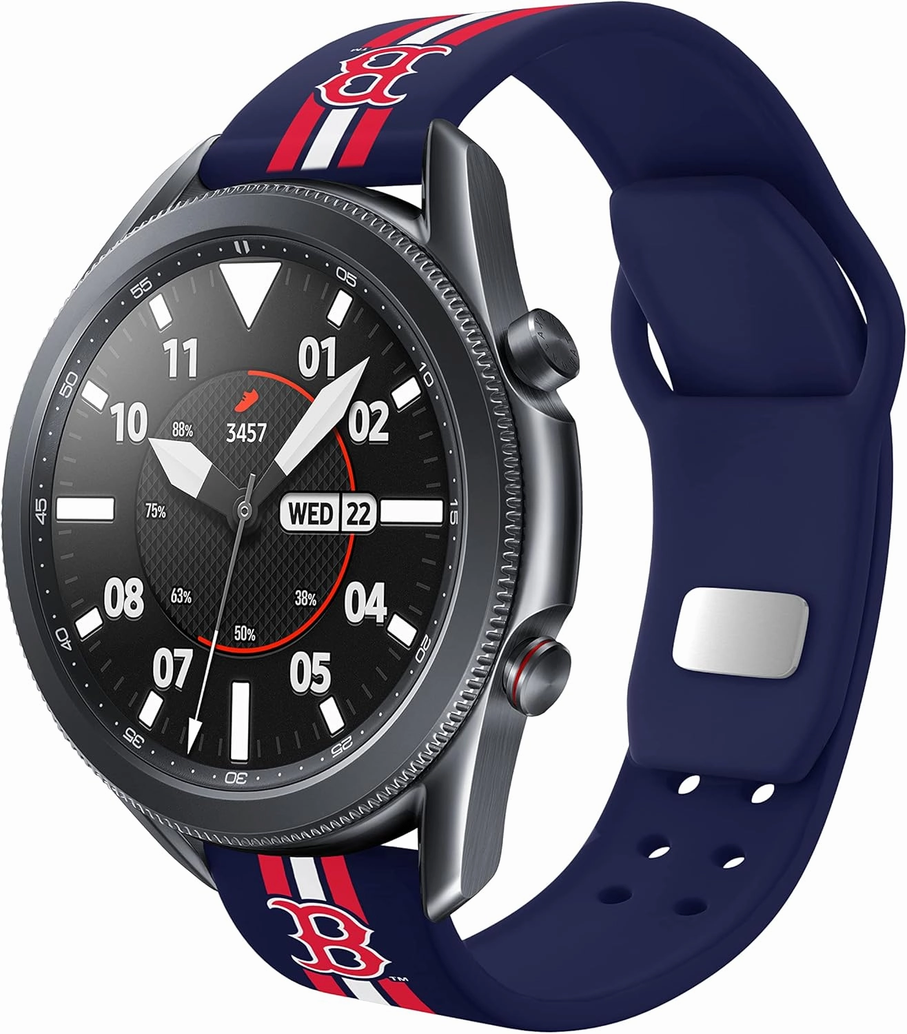 Game Time Boston Red Sox Quick Change HD Watch Band Compatible with Samsung and More