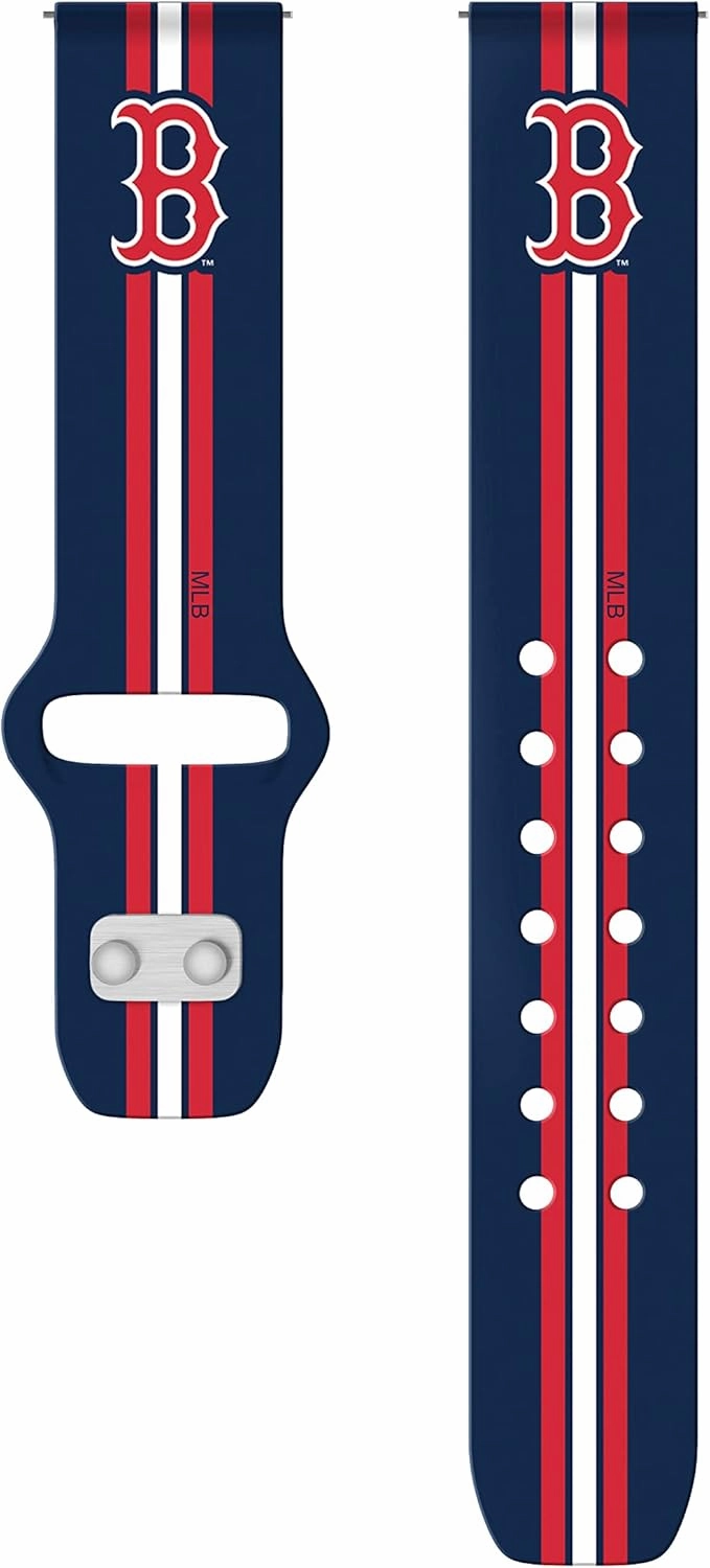 Game Time Boston Red Sox Quick Change HD Watch Band Compatible with Samsung and More