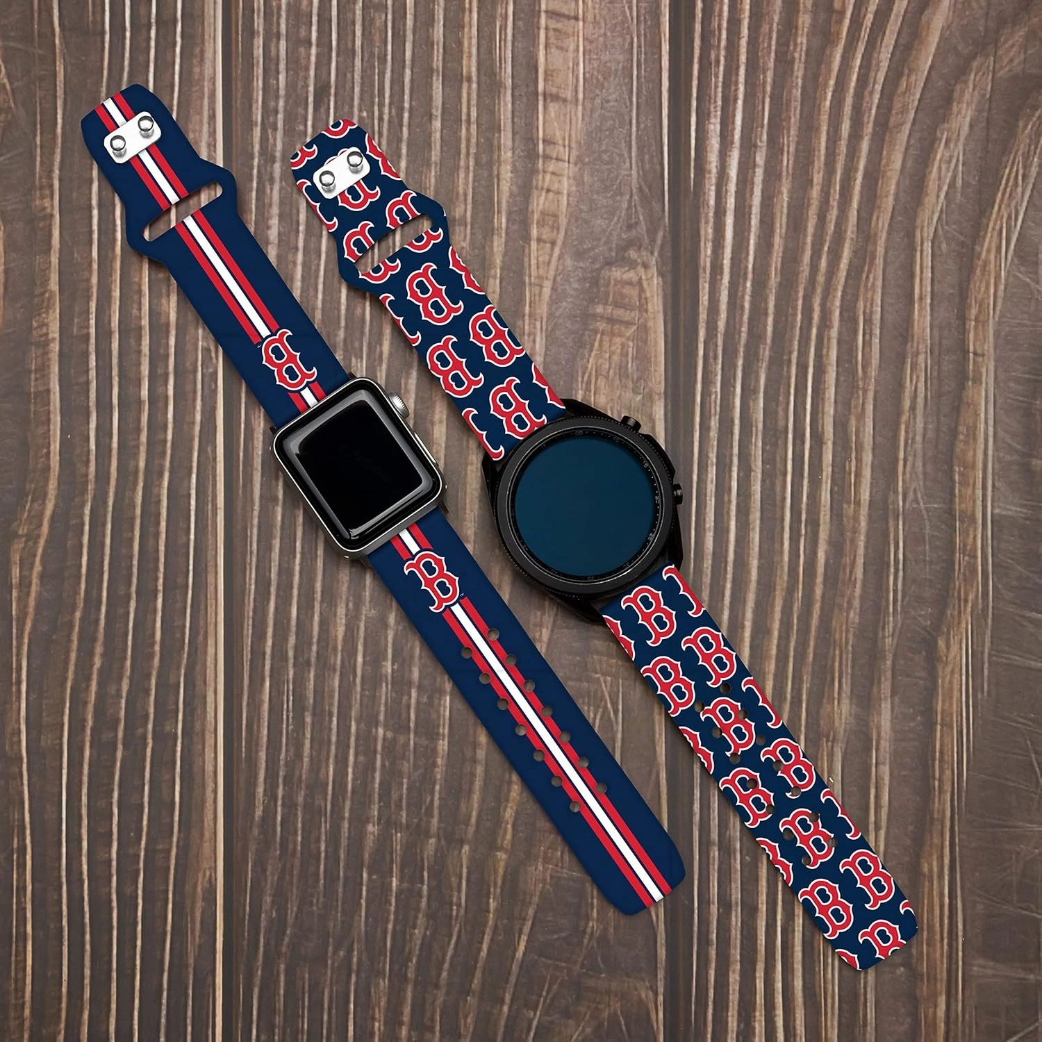 Game Time Boston Red Sox Quick Change HD Watch Band Compatible with Samsung and More