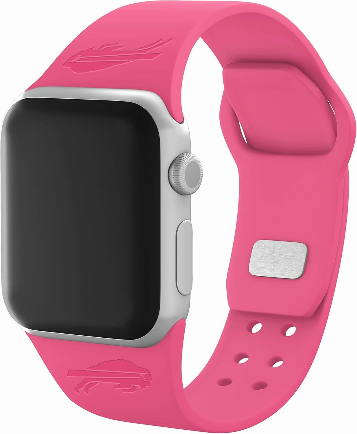 Game Time Buffalo Bills Engraved Silicone Sport Watch Band Compatible with Apple Watch