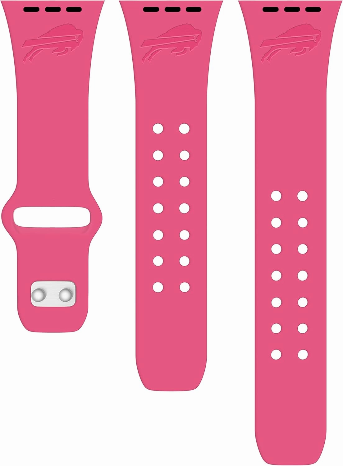 Game Time Buffalo Bills Engraved Silicone Sport Watch Band Compatible with Apple Watch