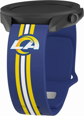 Game Time Los Angeles Rams Quick Change HD Watch Band Compatible with Samsung and More