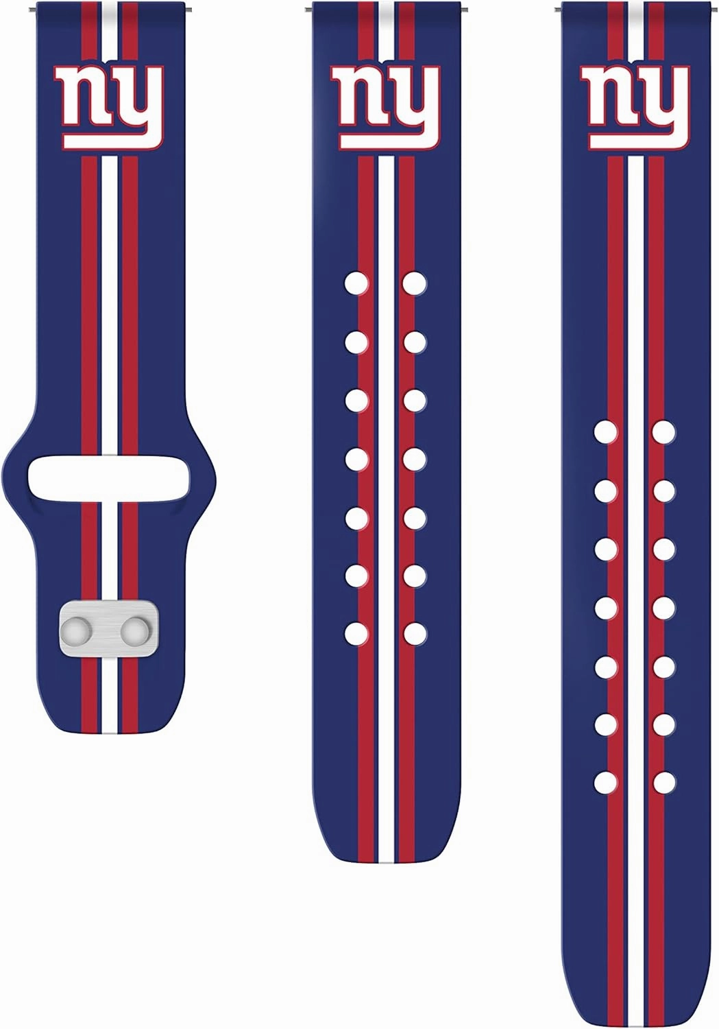 Game Time New York Giants Quick Change HD Watch Band Compatible with Samsung and More