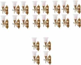 GANAZONO 5sets Sand Table Decorative Lamp Miniature Wall Lamp Model Micro Landscaping Lamp Decor Luminous Wall Lamp for Doll House Diy Wall Lights 4pcs*5