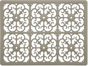 GASARÉ, Extra Large, Thick, Silicone Trivet for Hot Dishes, Pots, and Pans, Heat Resistant Mat for Countertop, Hot Pad for Kitchen, Easy to Clean, 16 x 12 x 3/8 Inches, Taupe