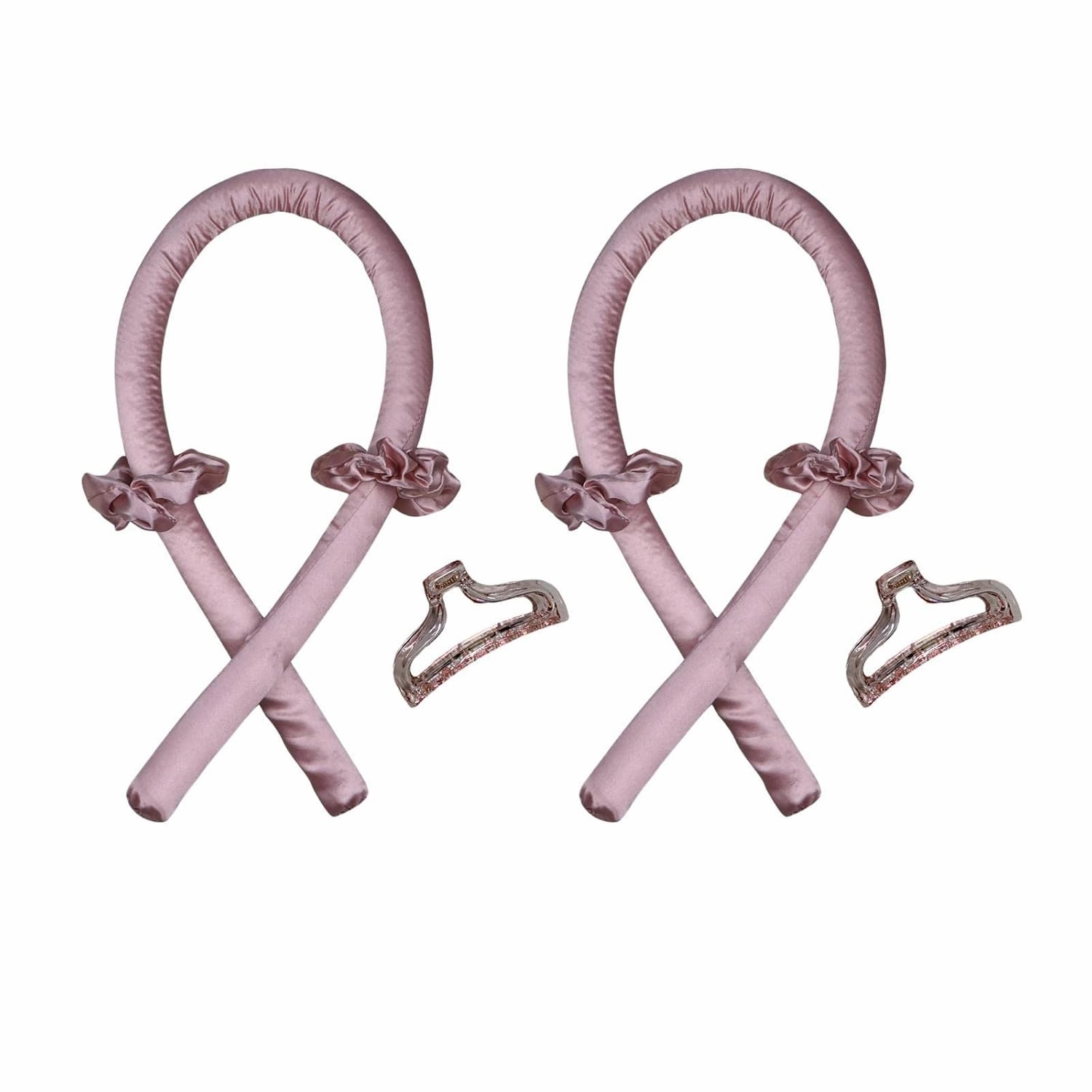 Gentle Silk Heatless Curling Rod Headband Set for Hair Styling | Wave Formers With Reusable Cloth & Foam Material - for Thick, Thin, Curly, or Straight Hair | Perfect for
