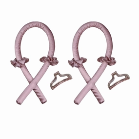 Gentle Silk Heatless Curling Rod Headband Set for Hair Styling | Wave Formers With Reusable Cloth & Foam Material - for Thick, Thin, Curly, or Straight Hair | Perfect for