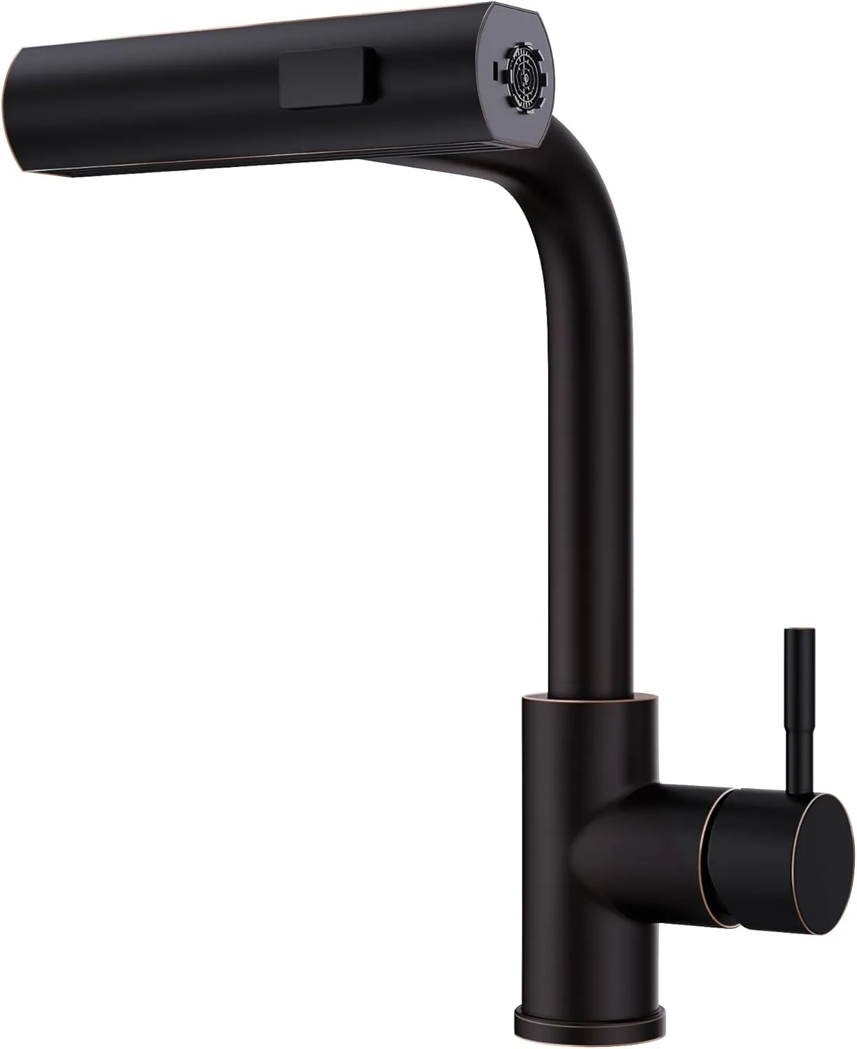 GIMILI Oil Rubbed Bronze Kitchen Faucet with Pull Down Sprayer Single Hole Handle Sink Faucets Commercial Modern Faucets for Pull Down Sprayer Kitchen Sinks