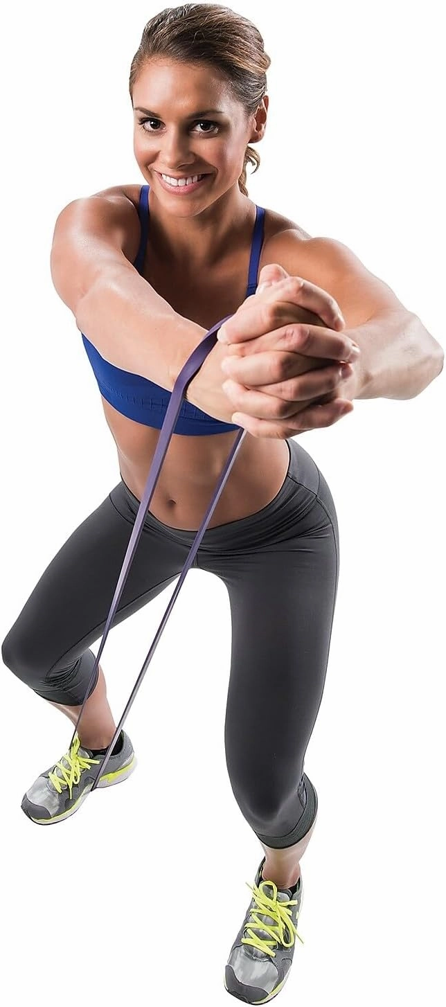 GoFit Wide Super Resistance Bands - Resistance Training Loops, Purple, 20-30 lbs., GF-PSB.5