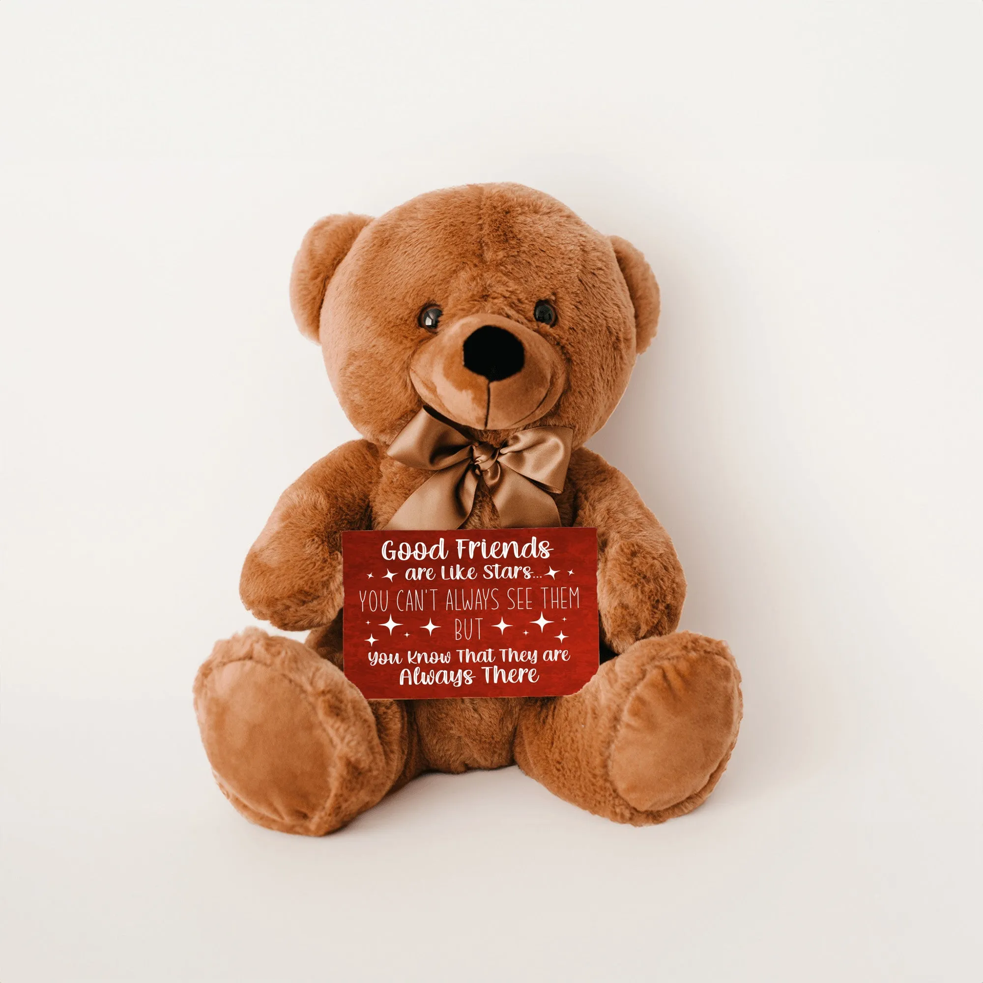 Good Friends Are Like Stars Teddy Bear with Message Card, PRICE INCLUDES FREE SHIPPING