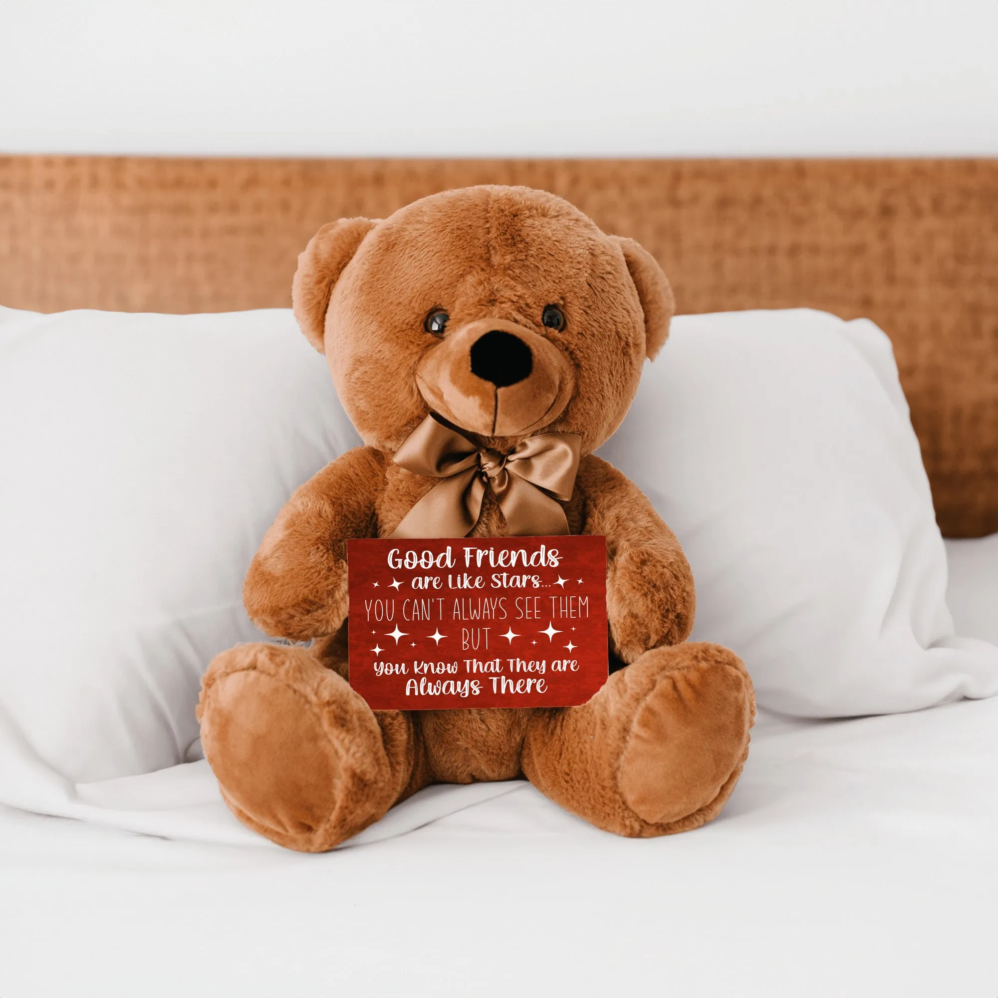 Good Friends Are Like Stars Teddy Bear with Message Card, PRICE INCLUDES FREE SHIPPING
