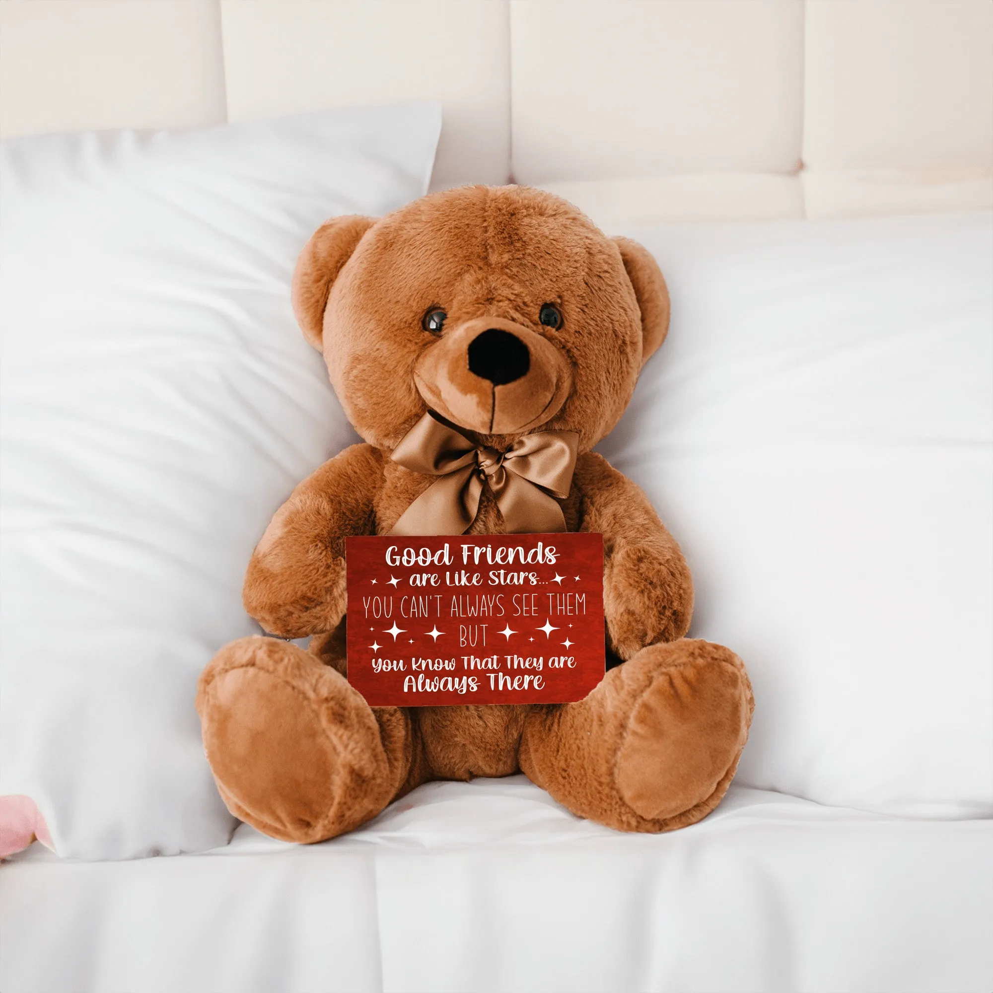 Good Friends Are Like Stars Teddy Bear with Message Card, PRICE INCLUDES FREE SHIPPING