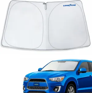 Goodyear Foldable Windshield Sunshade for Mitsubishi Outlander Sport 2011-2025, Car Accessories, Sunshade Cover, Sun Shade Car Windshield, Window Sun Blocker - GY008263
