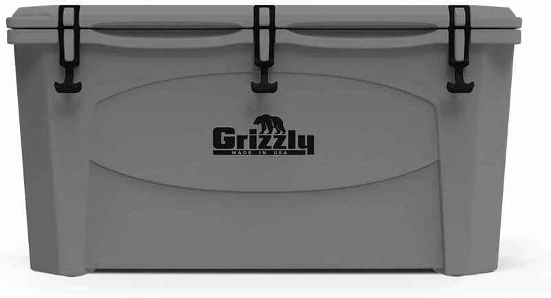 Grizzly 100 Cooler | 100 qt Ice Chest Durable Rotomolded Insulated | Made in USA | Warranty for Life | For Beach Boat Camping Fishing Hunting | G100