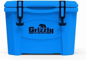 Grizzly 15 Cooler | 15 qt Ice Chest Durable Rotomolded Insulated | Made in USA | Warranty for Life | For Beach Boat Camping Fishing Hunting | G15