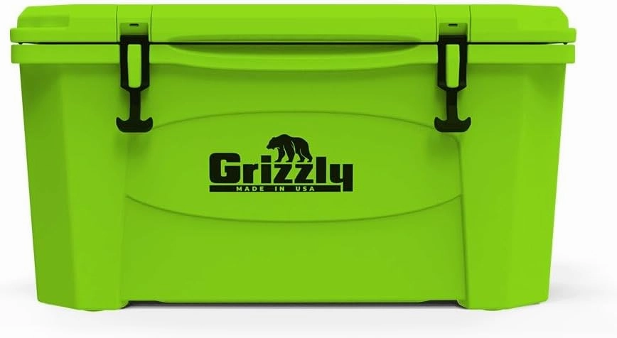 Grizzly 45 Cooler | 45 qt Ice Chest Durable Rotomolded Insulated | Made in The USA | Warranty for Life | for Beach Boat Camping Fishing Hunting | G45