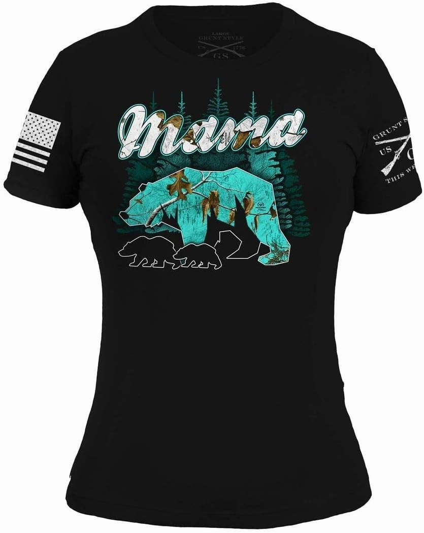 Grunt Style Realtree Xtra® Sea Glass - Mama Bear Women's T-Shirt