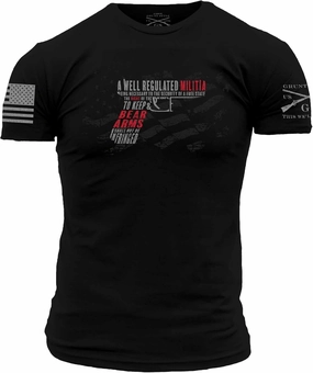 Grunt Style Second Amendment Pistol Men's T-Shirt