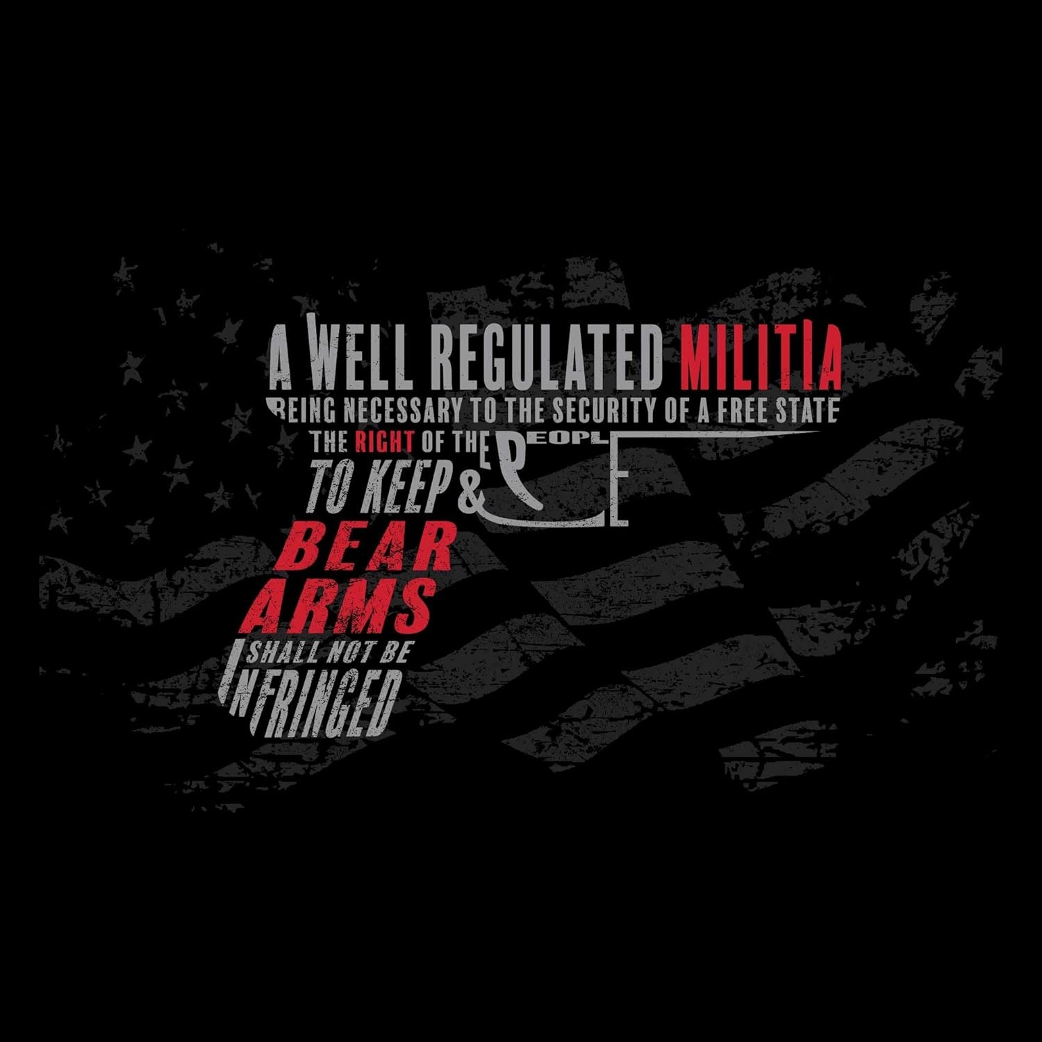 Grunt Style Second Amendment Pistol Men's T-Shirt