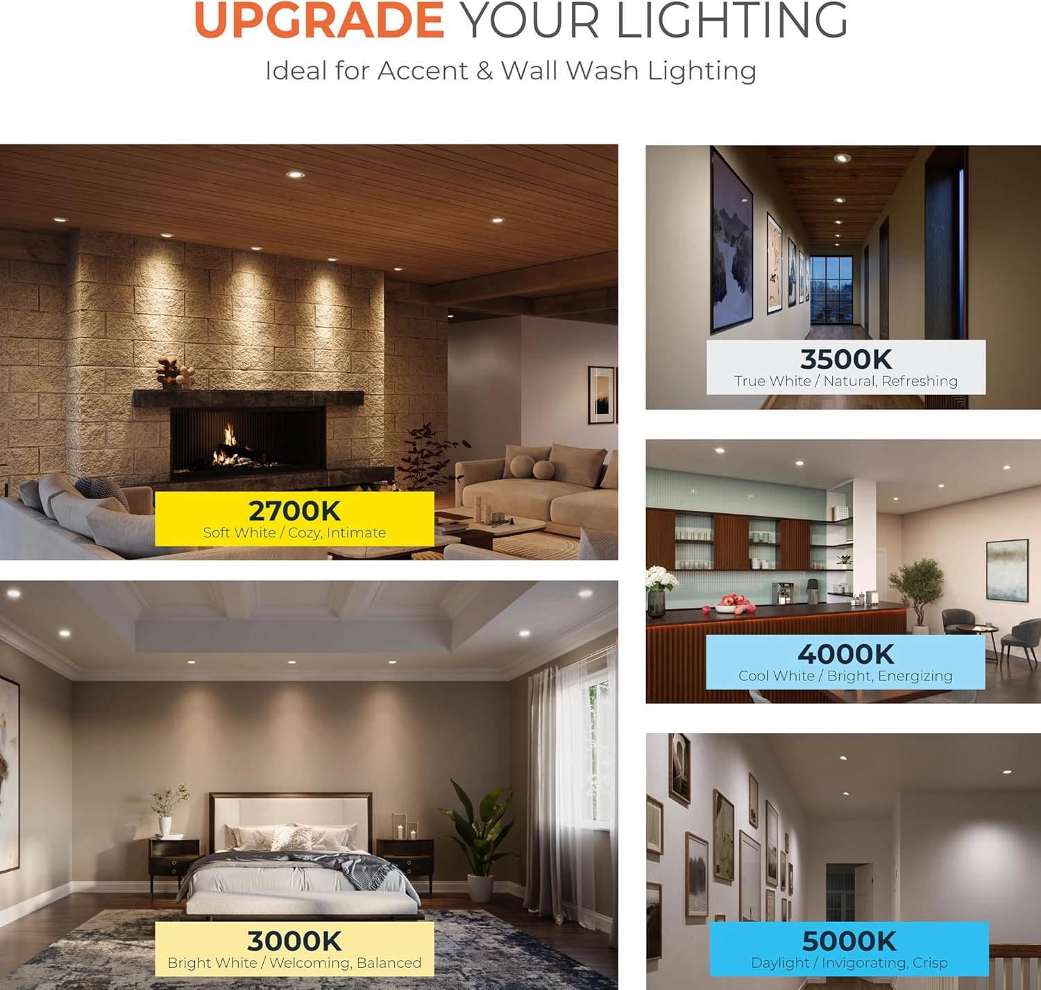 HALO RA 6-Inch Recessed LED Trim Downlight with Adjustable Gimbal, Selectable Lumens and Color Temperatures, Dim-to-Warm - RA56LS9FSD2W1EWH