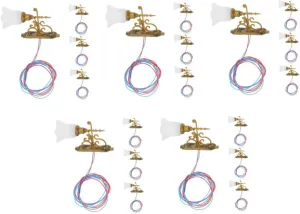 HANABASS 20pcs Miniature Wall Lights for Sand Table Decor Warm Light Compact Unique Design for Dollhouses and Model Landscapes to Install