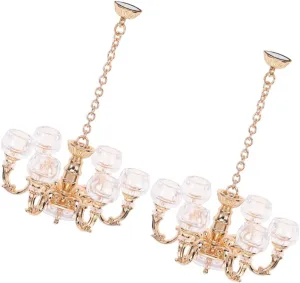 HANABASS 2Pcs Scale Ceiling Light for Dollhouse Lighting Accessory for Micro Landscaping and Miniature Home Decor