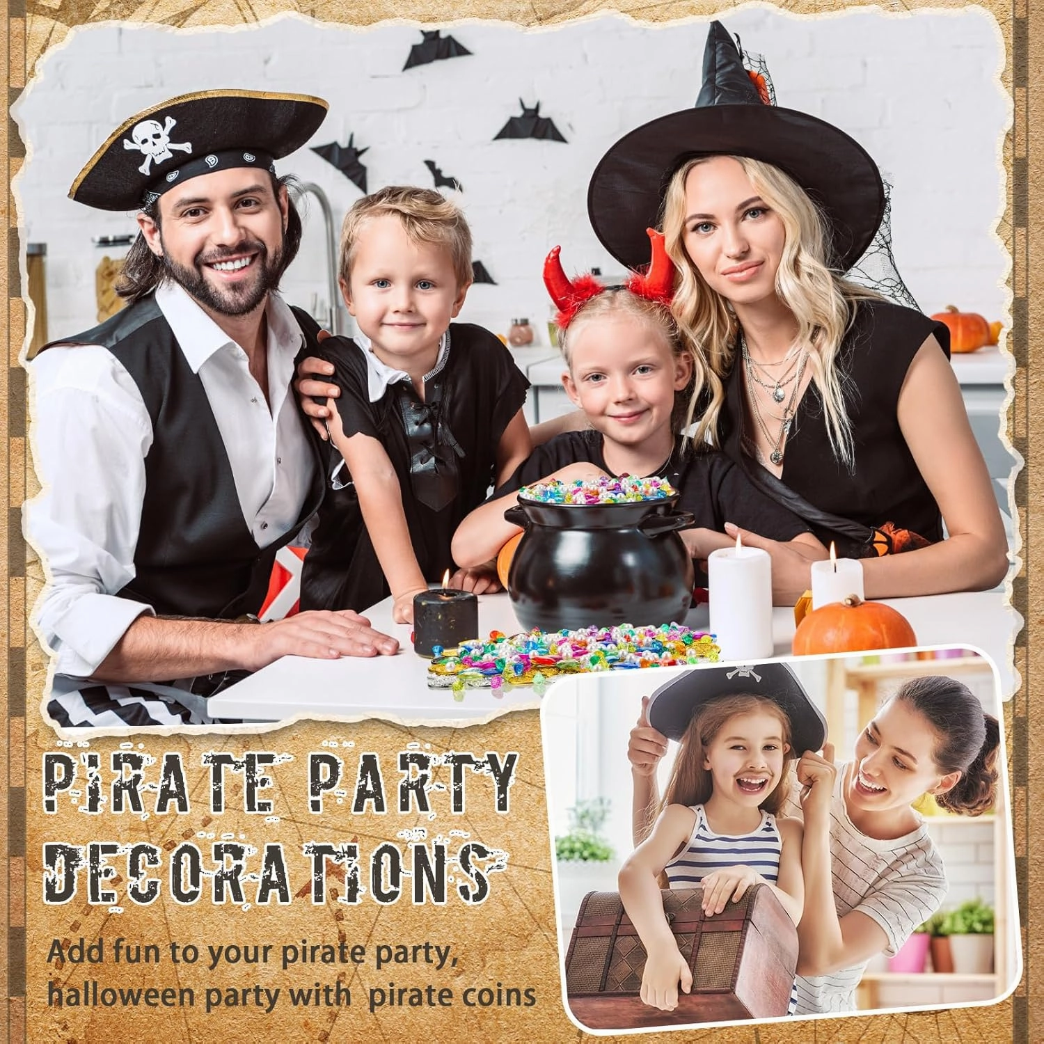 Hanaive 319 Pcs Pirate Treasure Gold Fake Coins Plastic Gems and Jewels Playset Party Decor Treasure for Pirates Themed Adventures Summer Pool Party Coins(Irregular and Round)