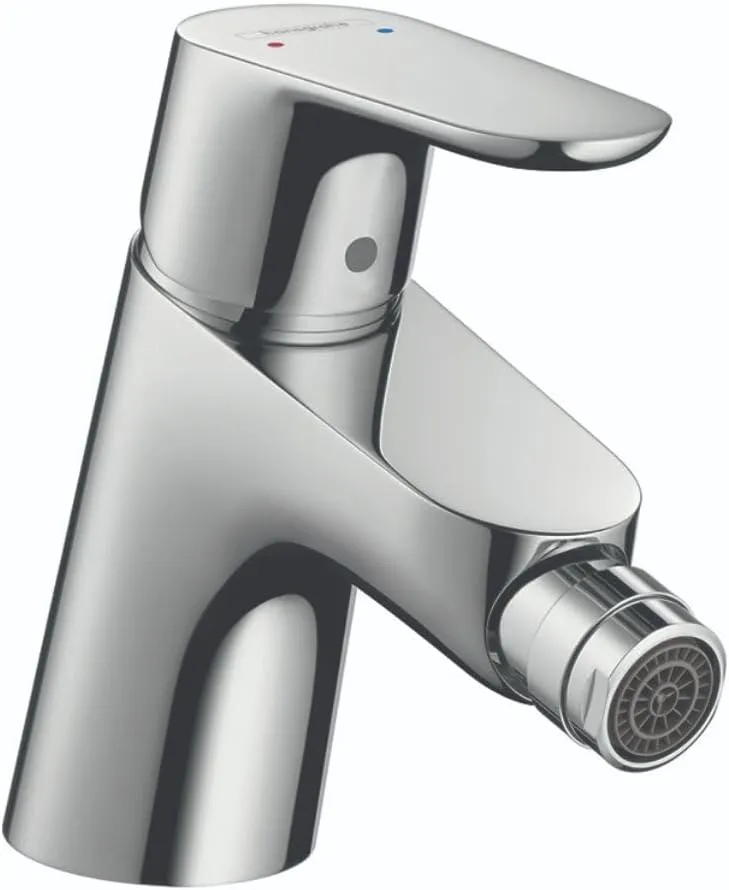 hansgrohe 31920001 Focus 5-inch Tall 1 Bidet Faucet in Chrome,Small