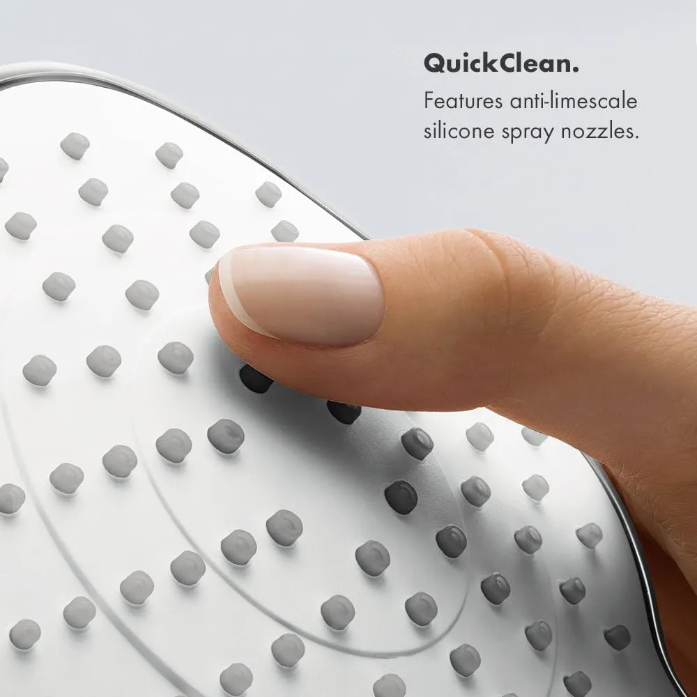 hansgrohe Croma 9-inch Showerhead Premium Modern 1-Spray RainAir Air Infusion with Airpower with QuickClean in Chrome, 26465001