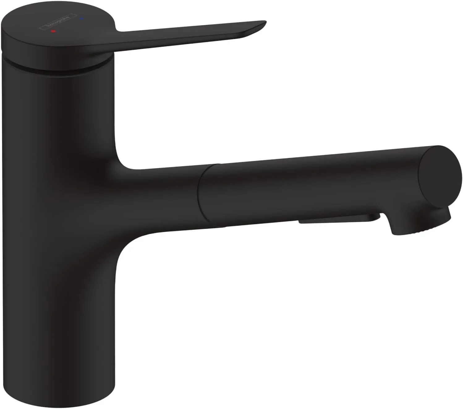 hansgrohe Zesis Black Single-Handle Kitchen Faucet, Kitchen Faucets with Pull Out Sprayer, Faucet for Kitchen Sink, Matte Black 74810671