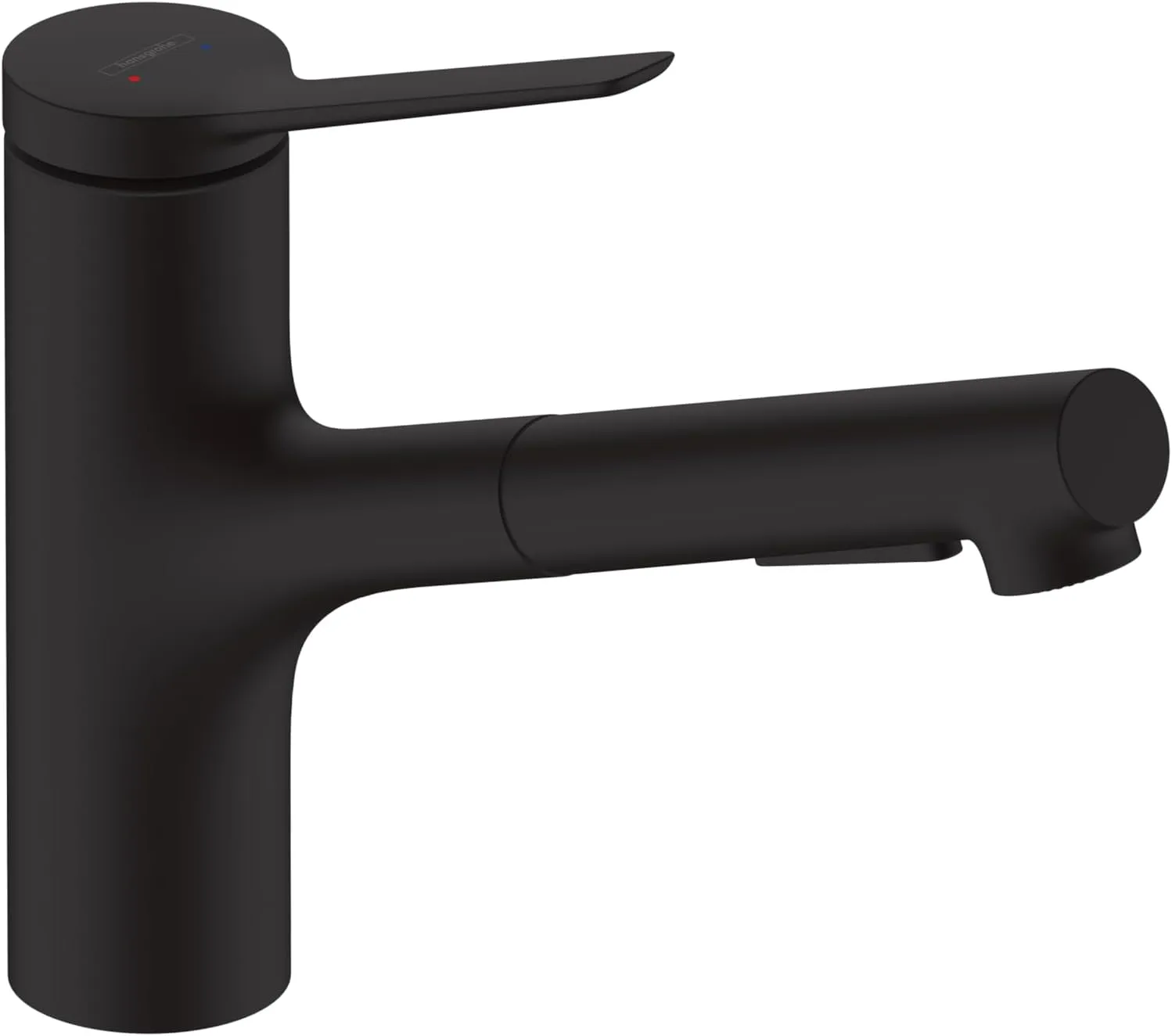 hansgrohe Zesis Black Single-Handle Kitchen Faucet, Kitchen Faucets with Pull Out Sprayer, Faucet for Kitchen Sink, Matte Black 74810671
