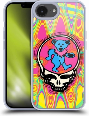 Head Case Designs Officially Licensed Grateful Dead Bear Trends Soft Gel Case Compatible with Apple iPhone 16e