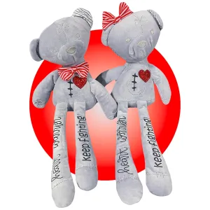 Heart Surgery Teddy Bear - Personalized With Heart and Scar - Baby Heart Surgery Gift - 13" Heart Surgery Teddy Bear - Custom Scar Buddy - CHD Awareness Products by Kikilishop