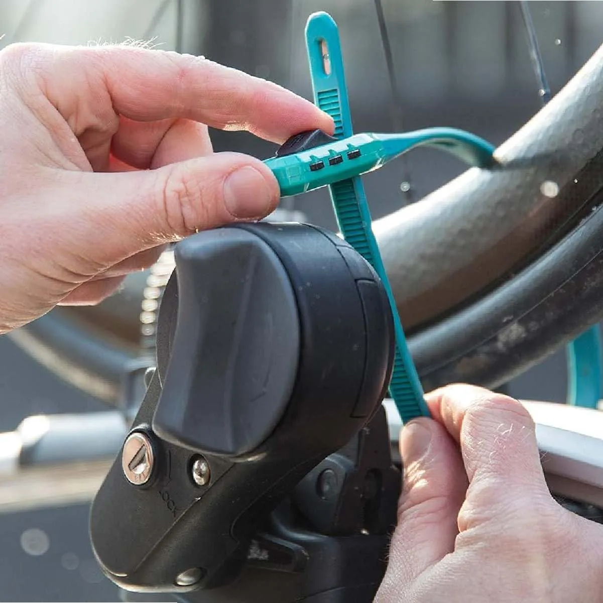HIPLOK Z Lok Single Zip Combo Lock, Teal (ZCOM1TE)