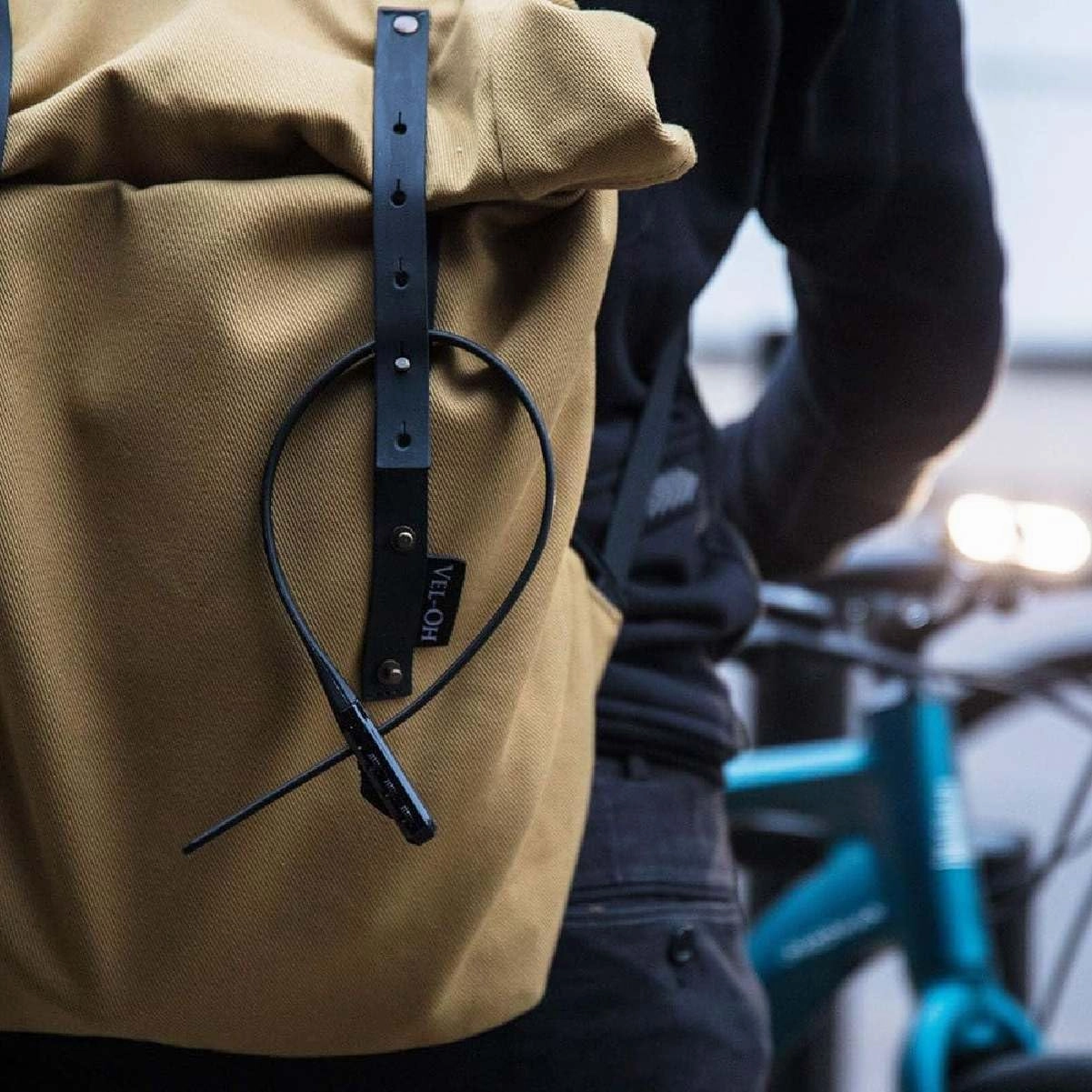 HIPLOK Z Lok Single Zip Combo Lock, Black (ZCOM1AB)