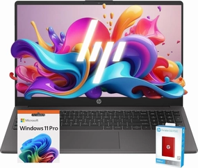 HP 255 G10 Laptop for Business or Fun, Ryzen 5 7530U CPU (Beat Ultra 7 164U), 64GB RAM, 2.5TB SSD (2TB SSD withHP 512GB P500 Portable SSD), 15.6" Full HD, Fast Wi-Fi 6, HDMI, Type-C, Windows 11 Pro