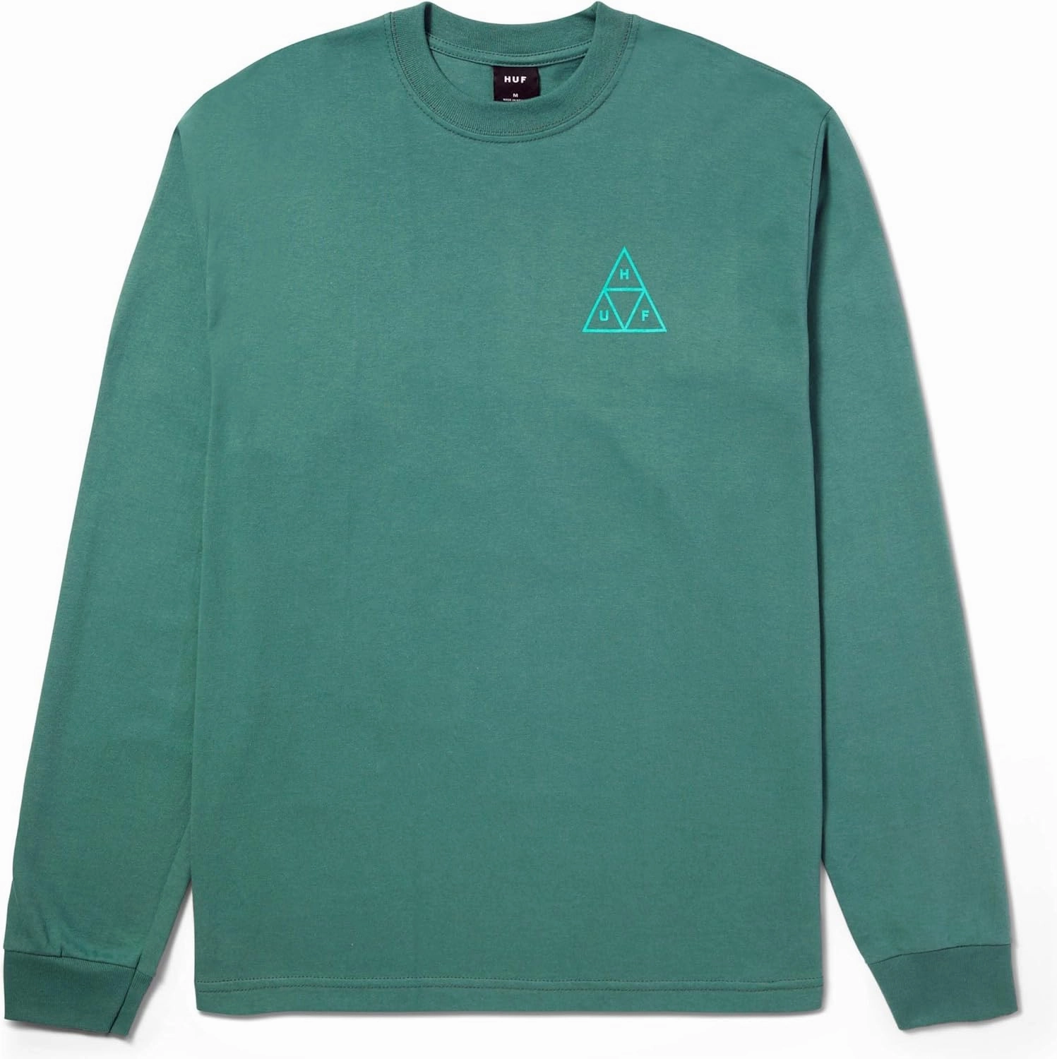 HUF Set Triple Triangle Long Sleeve T-Shirt - 100% Pre-Shrunk Cotton T-Shirt