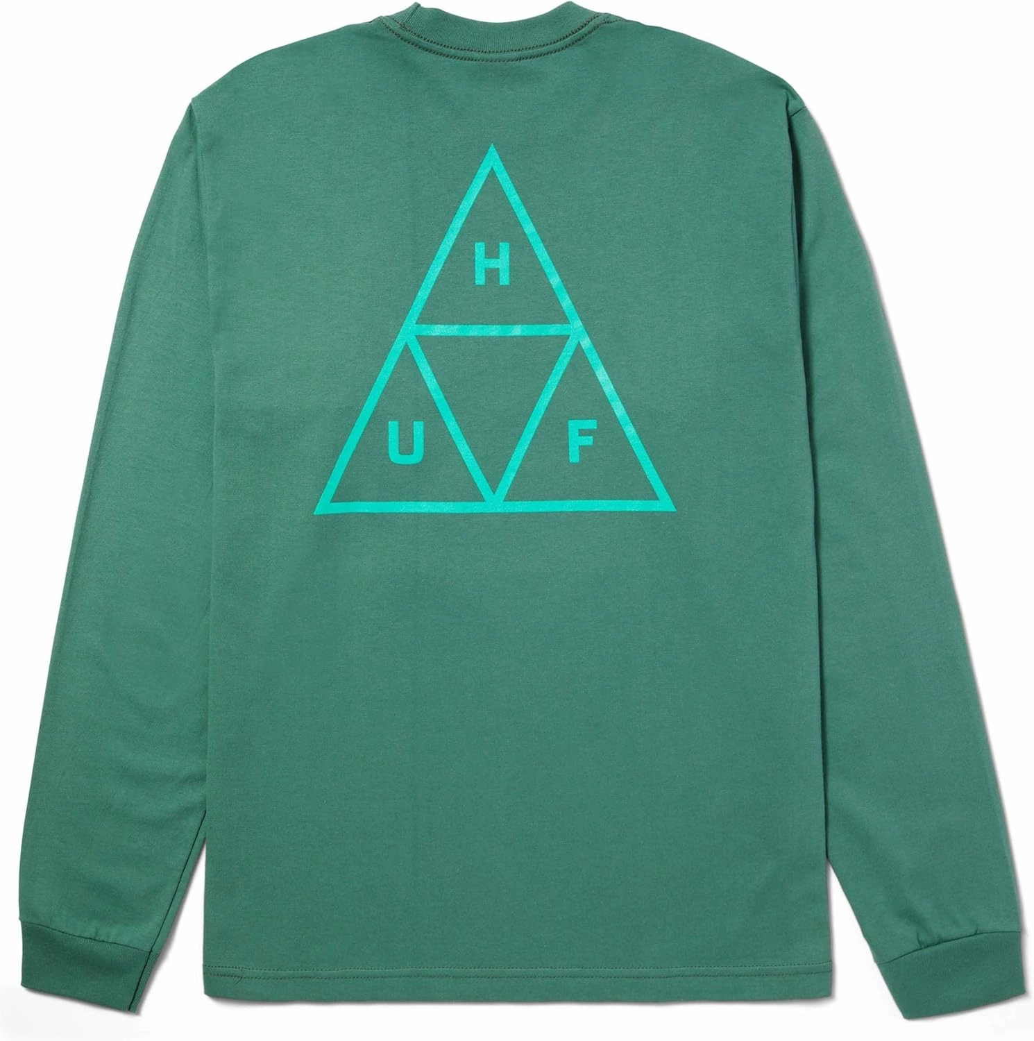 HUF Set Triple Triangle Long Sleeve T-Shirt - 100% Pre-Shrunk Cotton T-Shirt