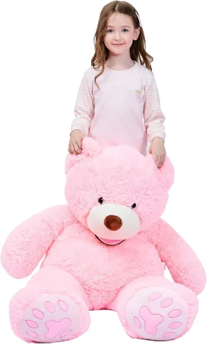 IKASA Giant Teddy Bear Plush Toy Stuffed Animals (Pink, 39 inches)