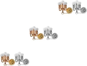 IMIKEYA 2sets 2pcs Miniature Ceiling Lamp Simulation Lamp for Dollhouse Decor Compact Design for Realistic Detail Safe Material for House Decoration 2pcs*2