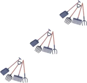 IMIKEYA 5sets 4pcs Miniature Farm Tools for Dollhouse Accessories Decorative Micro Landscape Models for Home Decor Present for Miniature Enthusiasts 4pcs*5
