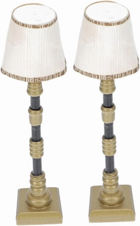 IMIKEYA 3sets 2pcs Miniature House Floor Lamp Chic Mini Furniture Ornament for Dollhouse Decor Safe Material Adornment for Cozy Interior Scenes 2pcs*3