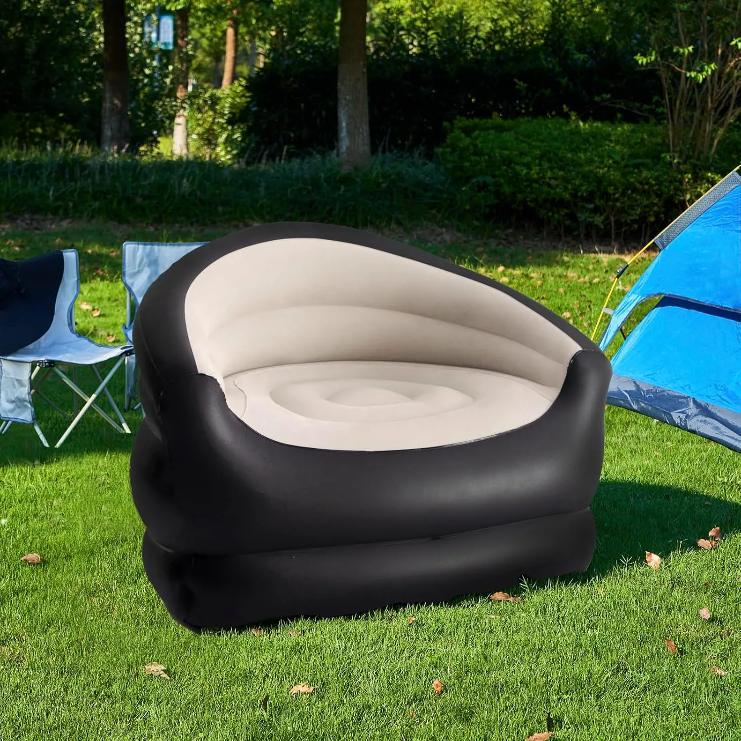 Inflatable Couch Air Sofa,Blow Up Lazy Sofa for Outdoor and Living Room