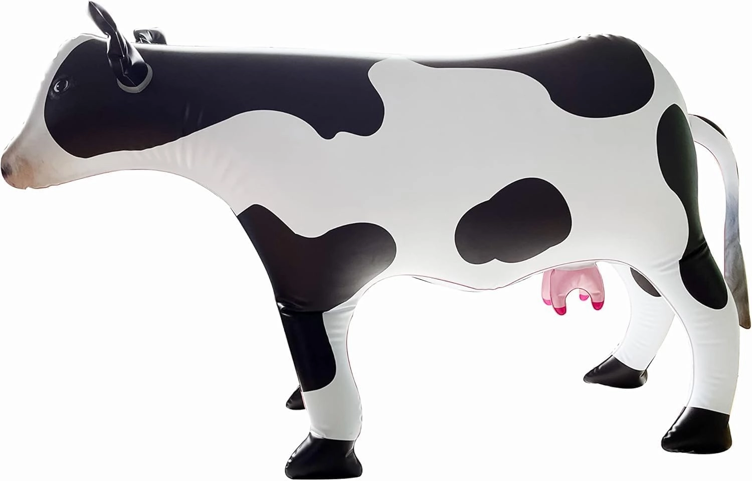 Inflatable Cow Toy, 37" Lifelike Cow Balloons Birthday Decorations for Farm Animal Theme Cowboy Cowgirl Rodeo Western Baby Shower Thanksgiving Halloween Party Decor