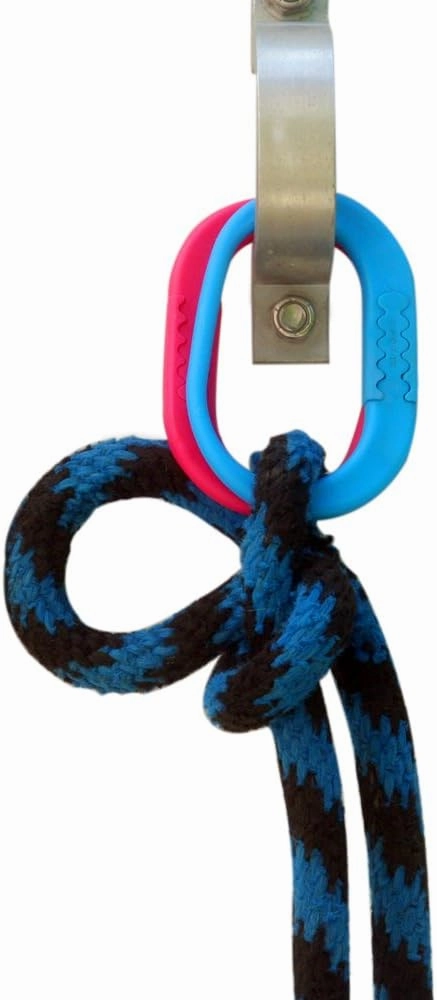 Injuries Preventing Tether Tie - Portable, Versatile & Reusable Breakaway Horse Tie, Quick Release Under Heavy Pressure w/ 5 Loop Settings, Multi-Purpose Clip (2 pcs Black)