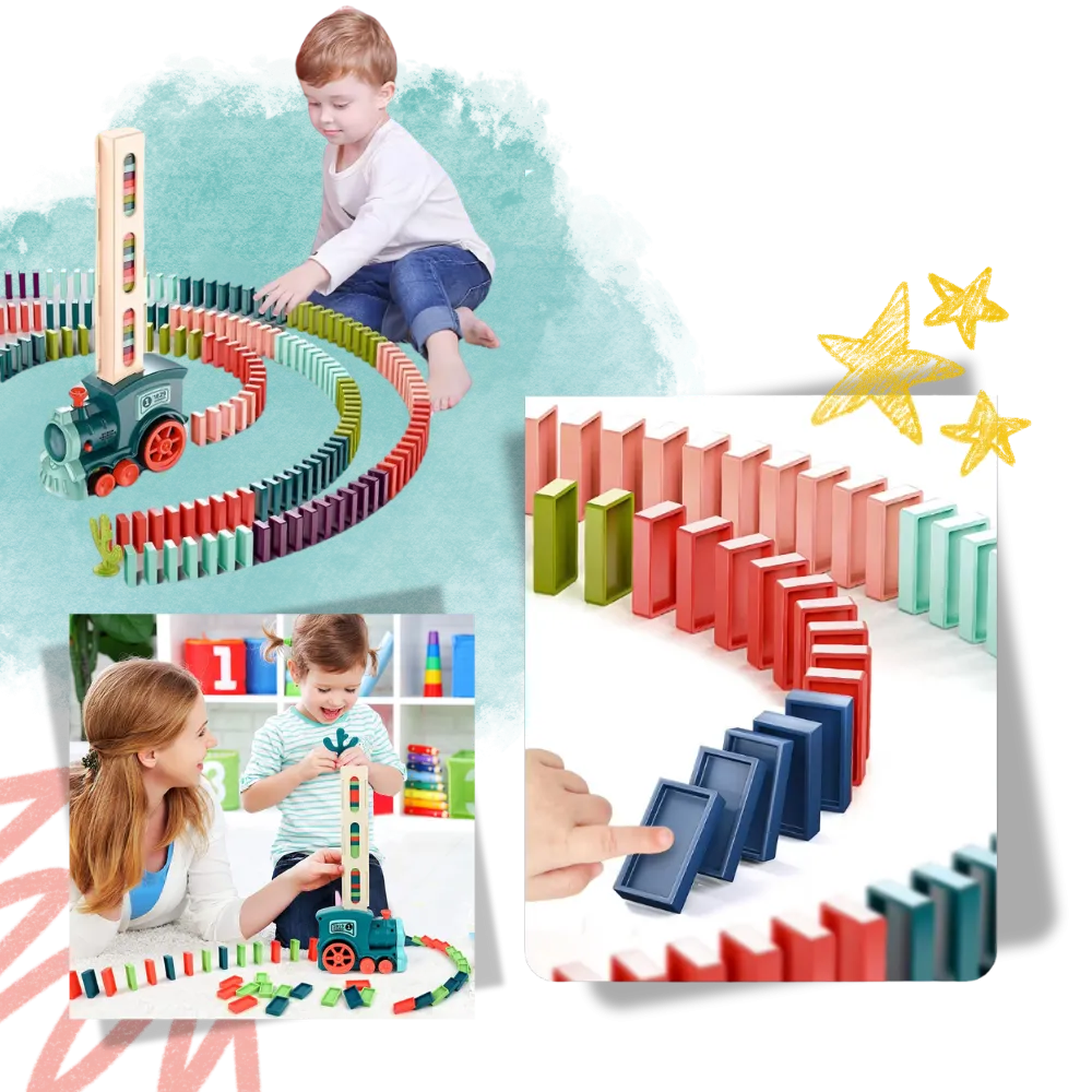 Interactive Automatic Domino Train