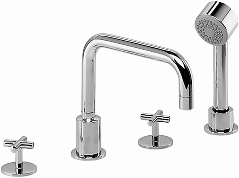 Jado 832/084/100 IQ Roman Tub Set with Hand Shower, Polished Chrome