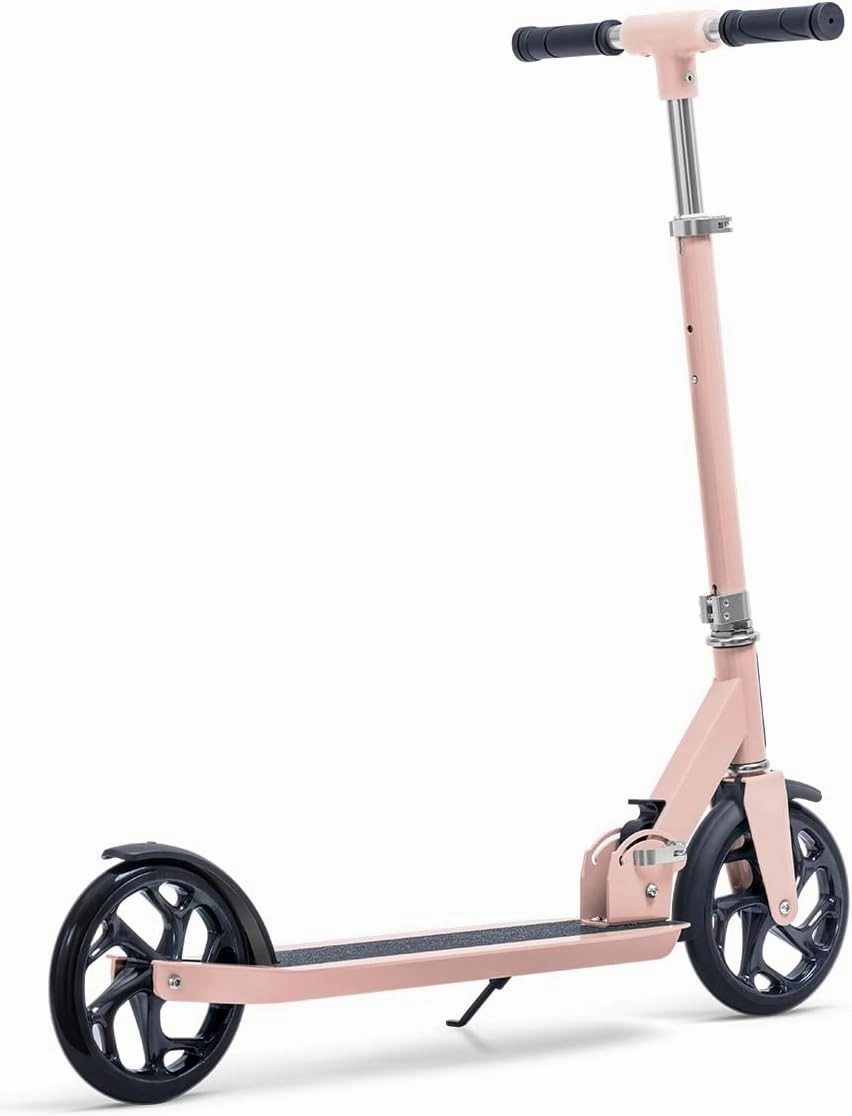 Jetson 2-Wheel Kick Scooter, Sturdy Wide Deck, Height Adjustable Handlebar, Rear Brake, Easy-Folding Mechanism, 8 inch wheels